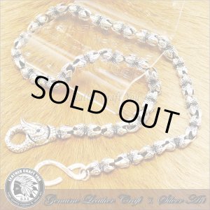 画像: シルバーウォレットチェーン★革財布・レザーウォレットと相性抜群★シルバー925・アクセサリー★クリップ・キーリング付き
